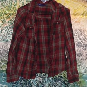 Miley Cyrus red flannel